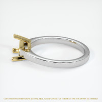 14K Yellow & White Solitaire Ring Setting Image
