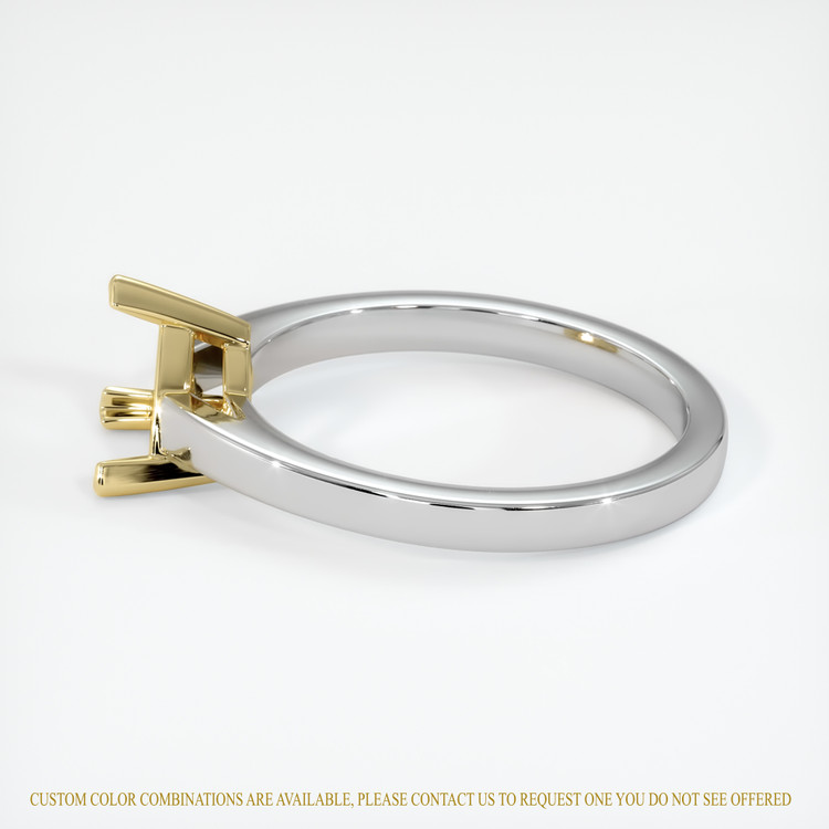 14K Yellow & White Solitaire Ring Setting