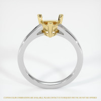14K Yellow & White Solitaire Ring Setting Image