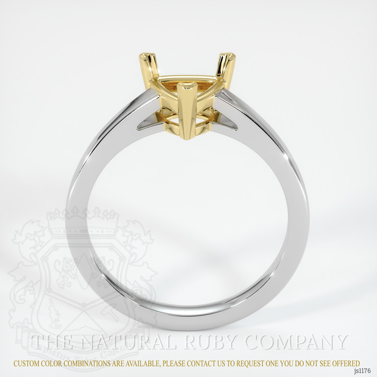 18K Yellow & White Solitaire Ring Setting