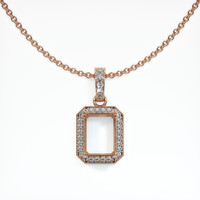 14K Rose Gold Antique Style Pendant Setting Video