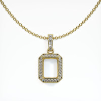 14K Yellow Gold Antique Style Pendant Setting Video