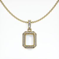 18K Yellow Gold Antique Style Pendant Setting Video