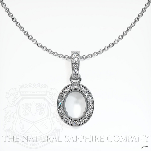  Emerald Pendant 0.81 Ct. 18K White Gold
