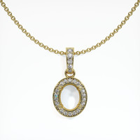 14K Yellow Gold Antique Style Pendant Setting Video