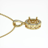 14K Yellow Gold Antique Style Pendant Setting Image