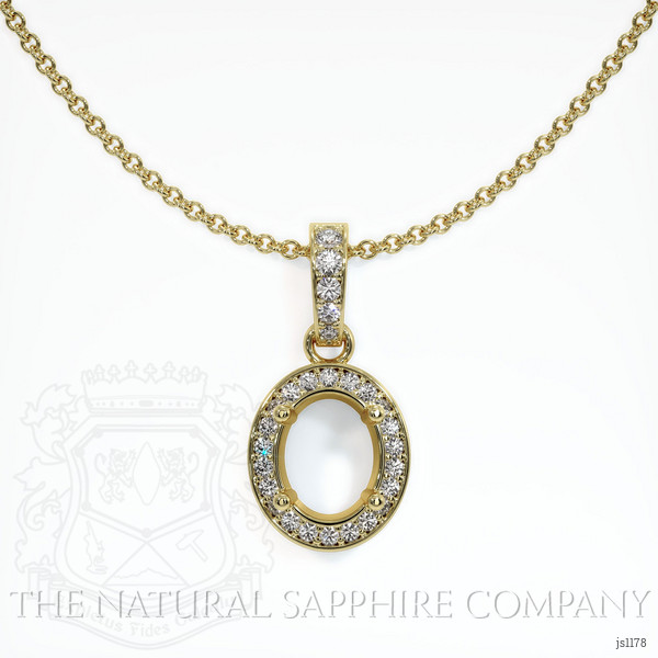  Emerald Pendant 0.40 Ct. 18K Yellow Gold