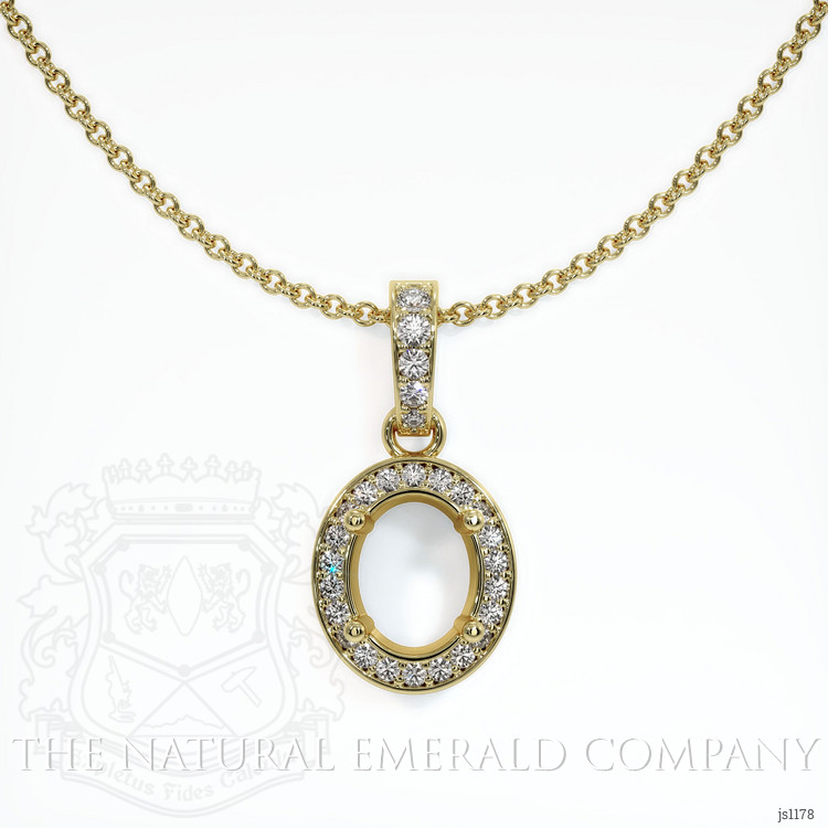  Emerald Pendant 0.81 Ct., 18K Yellow Gold