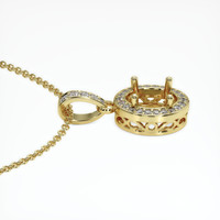 18K Yellow Gold Antique Style Pendant Setting Image