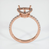 14K Rose Gold Pave Ring Setting Image