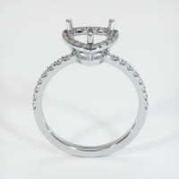 14K White Gold Pave Ring Setting Image