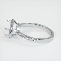 14K White Gold Pave Ring Setting Image