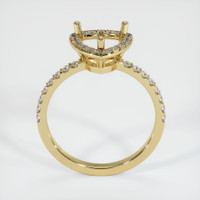 14K Yellow Gold Pave Ring Setting Image