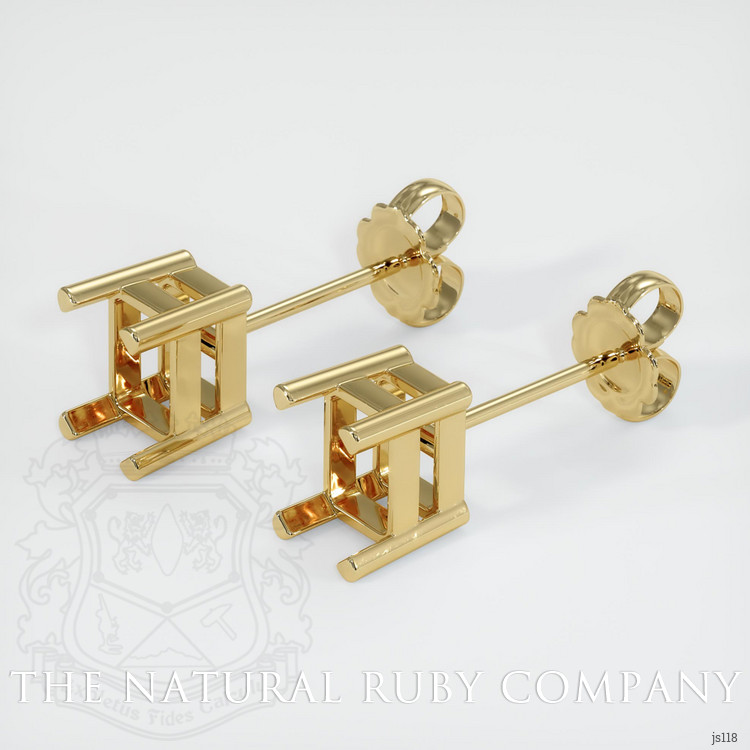 14K Yellow Gold Studs Earring Setting