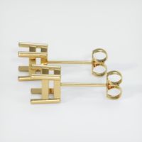 14K Yellow Gold Studs Earring Setting Image