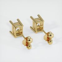 14K Yellow Gold Studs Earring Setting Image