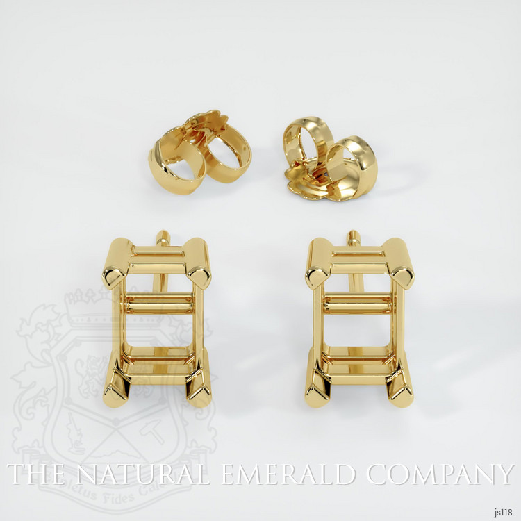 18K Yellow Gold Studs Earring Setting