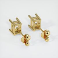 18K Yellow Gold Studs Earring Setting Image