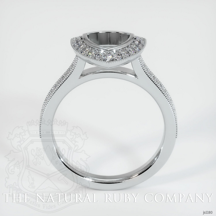 Platinum 950 Pave Ring Setting