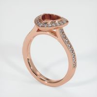 14K Rose Gold Pave Ring Setting Video