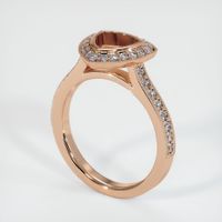 18K Rose Gold Pave Ring Setting Video