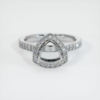 10K White Gold Pave Ring Setting Image