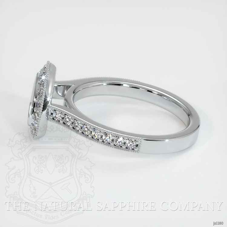 14K White Gold Pave Ring Setting