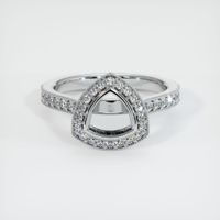 18K White Gold Pave Ring Setting Image