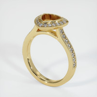 10K Yellow Gold Pave Ring Setting Video