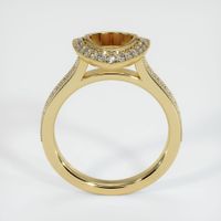 14K Yellow Gold Pave Ring Setting Image