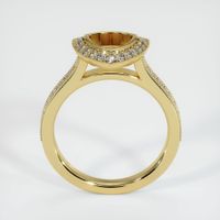 18K Yellow Gold Pave Ring Setting Image