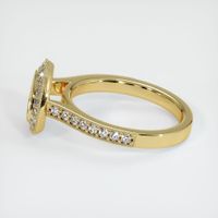 18K Yellow Gold Pave Ring Setting Image
