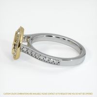 14K Yellow & White Pave Ring Setting Image