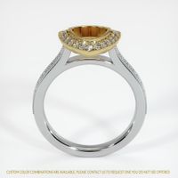 14K Yellow & White Pave Ring Setting Image