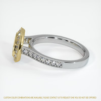 18K Yellow & White Pave Ring Setting Image