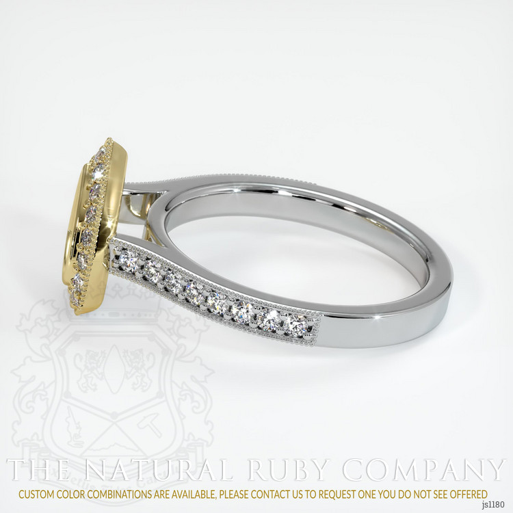 18K Yellow & White Pave Ring Setting