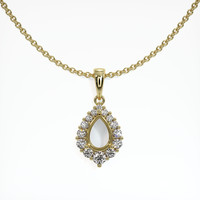 10K Yellow Gold Halo Pendant Setting Video
