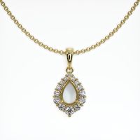 18K Yellow Gold Halo Pendant Setting Video
