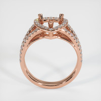 14K Rose Gold Pave Ring Setting Image