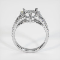 18K White Gold Pave Ring Setting Image