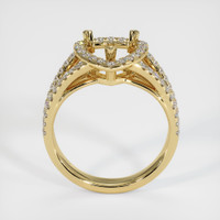 14K Yellow Gold Pave Ring Setting Image