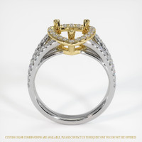 18K Yellow & White Pave Ring Setting Image