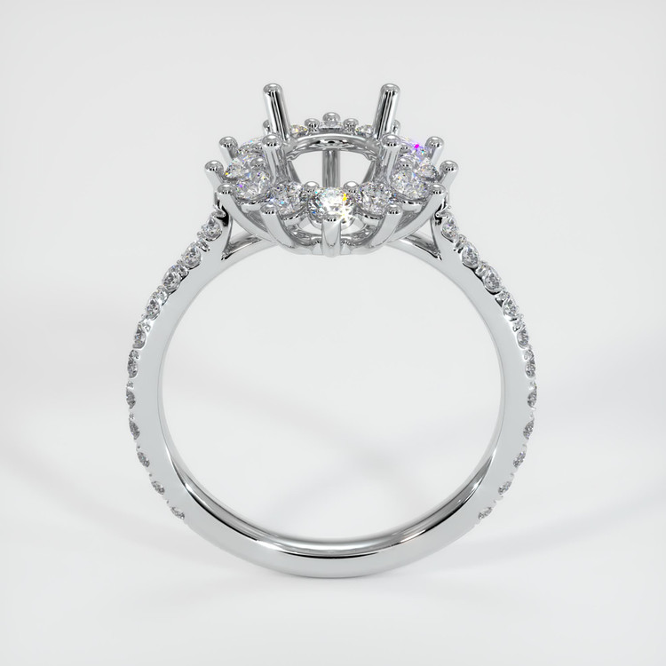 Platinum 950 Pave Ring Setting