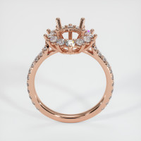 14K Rose Gold Pave Ring Setting Image