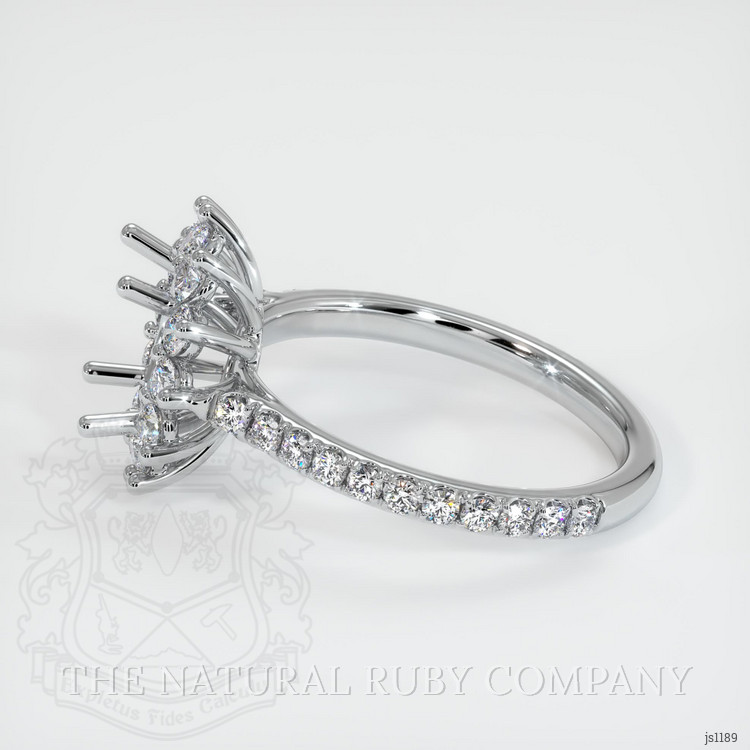Silver Pave Ring Setting