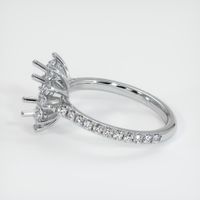 14K White Gold Pave Ring Setting Image