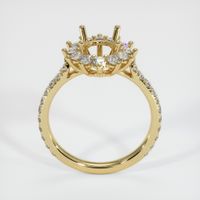 14K Yellow Gold Pave Ring Setting Image