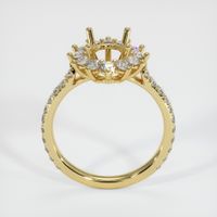 18K Yellow Gold Pave Ring Setting Image