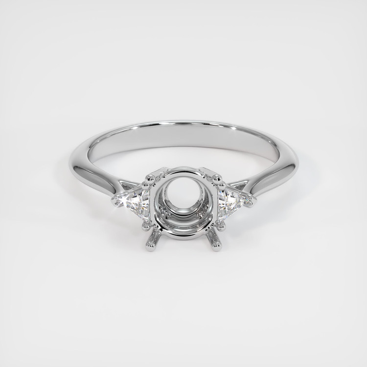 Platinum 950 Three Stone Ring Setting