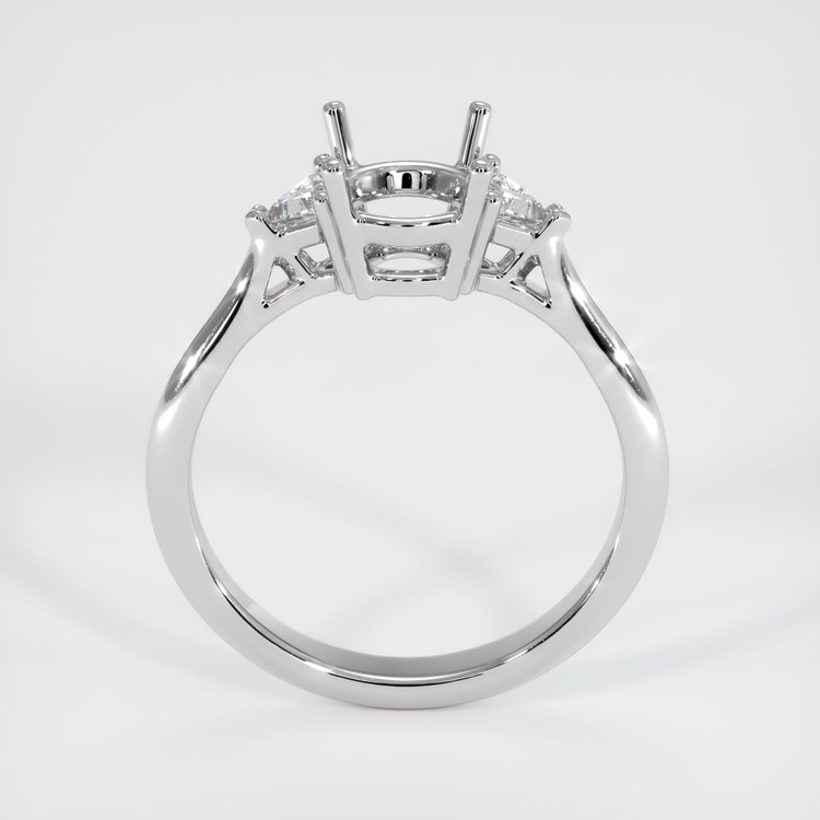 Platinum 950 Three Stone Ring Setting